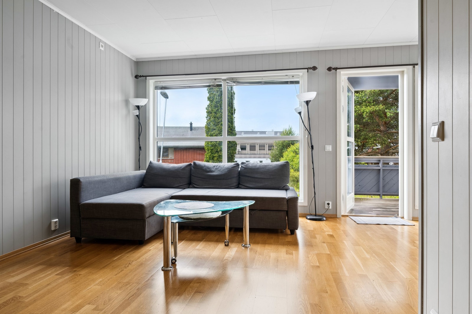 God plass til sittegruppe i del av stue Galleribilde