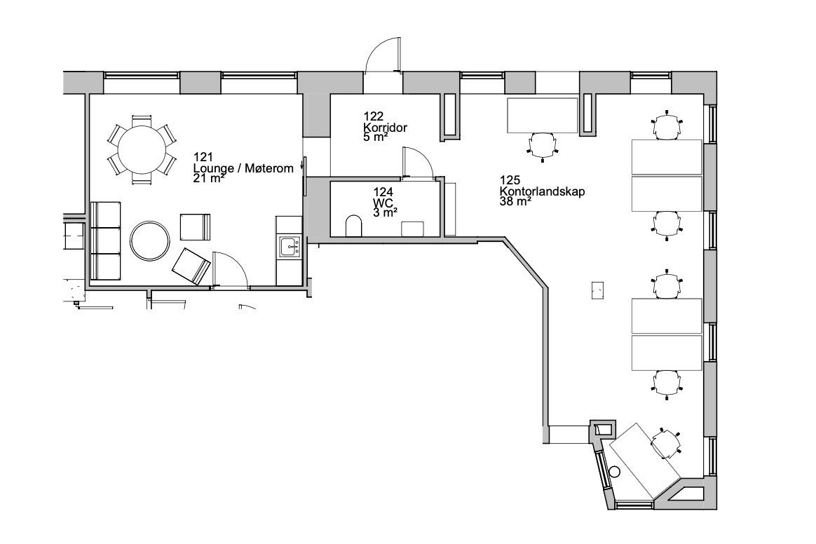Dagens planløsning. Galleribilde