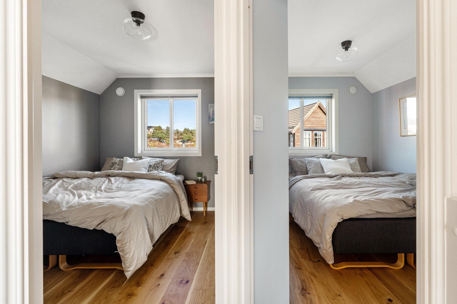 I andre etasje finner du de øvrige to soverommene. Galleribilde