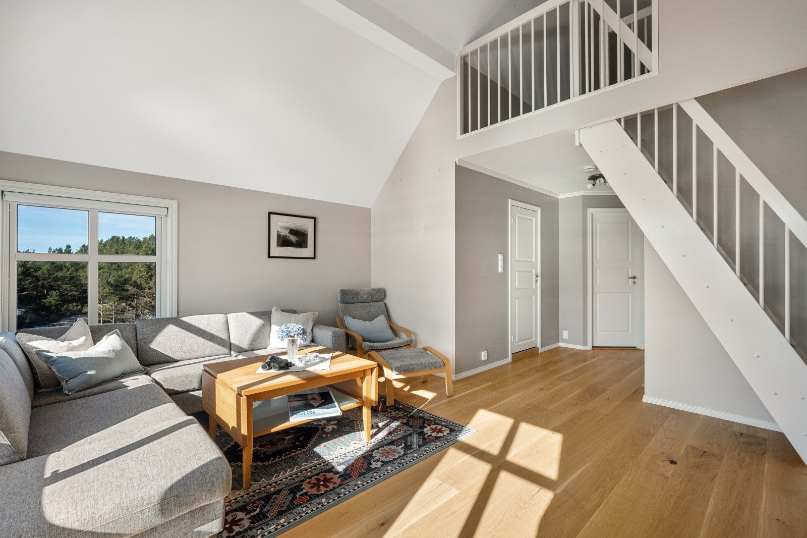 Som et tilvalg når hytten ble bygget er det etablert en hems Galleribilde