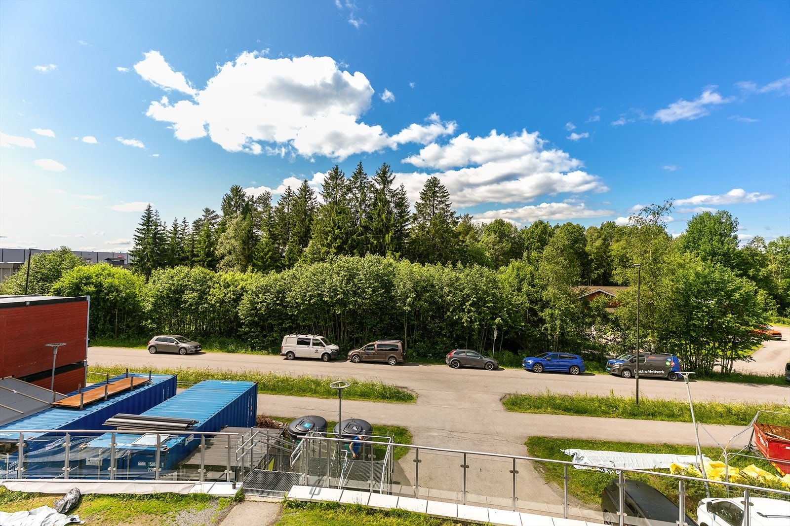 Utsyn fra balkongen Galleribilde