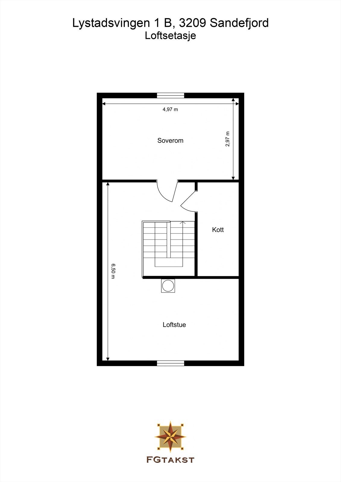 Loftsetasje - Etasjen er ikke godkjent innredet Galleribilde