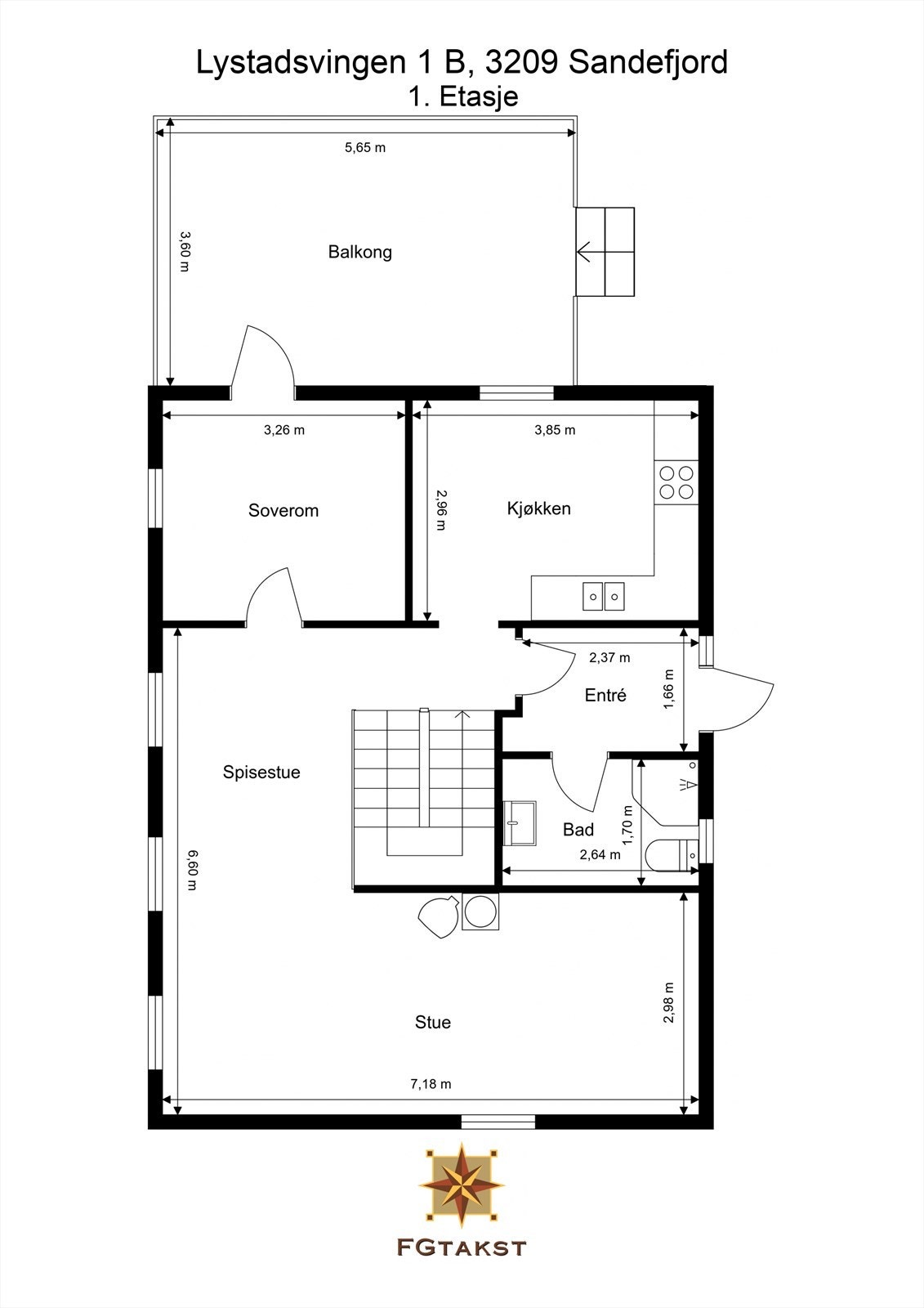Plantegning 1.etg. Galleribilde