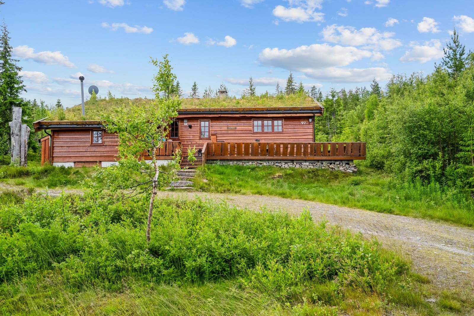 Enkel kjøreadkomst frem til "hytteveggen" Galleribilde