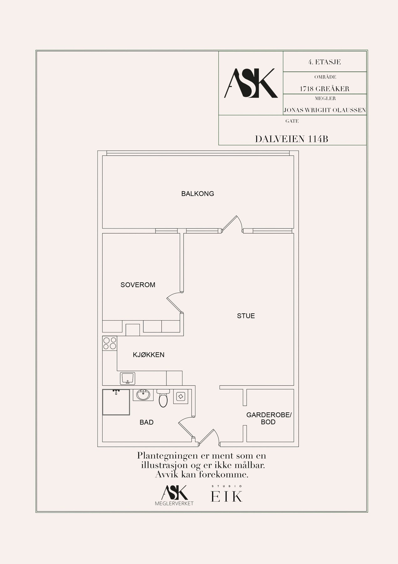Plantegning Galleribilde