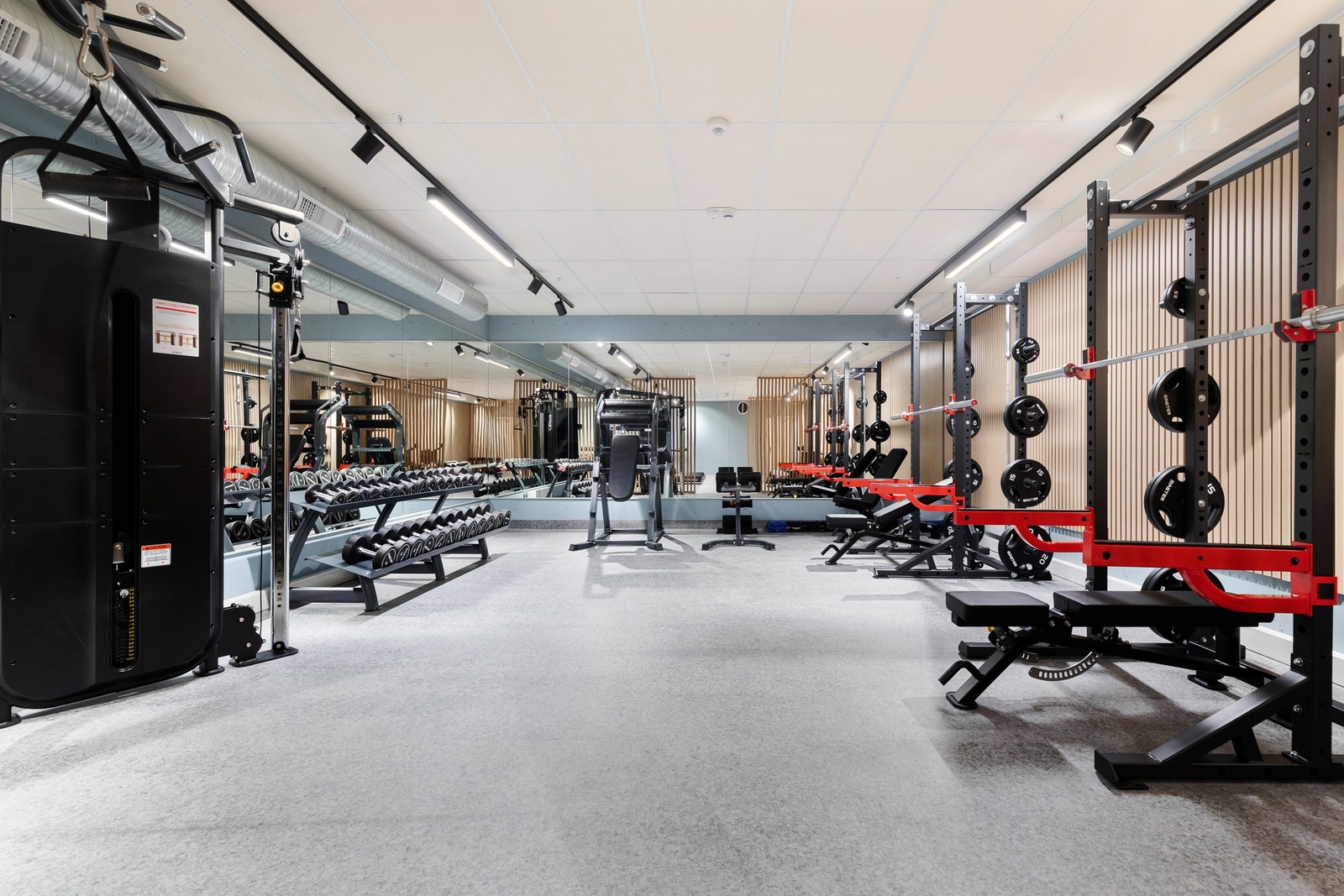 Nytt og velutstyrt, felles treningsrom til glede for alle beboerne på Dyst. Galleribilde