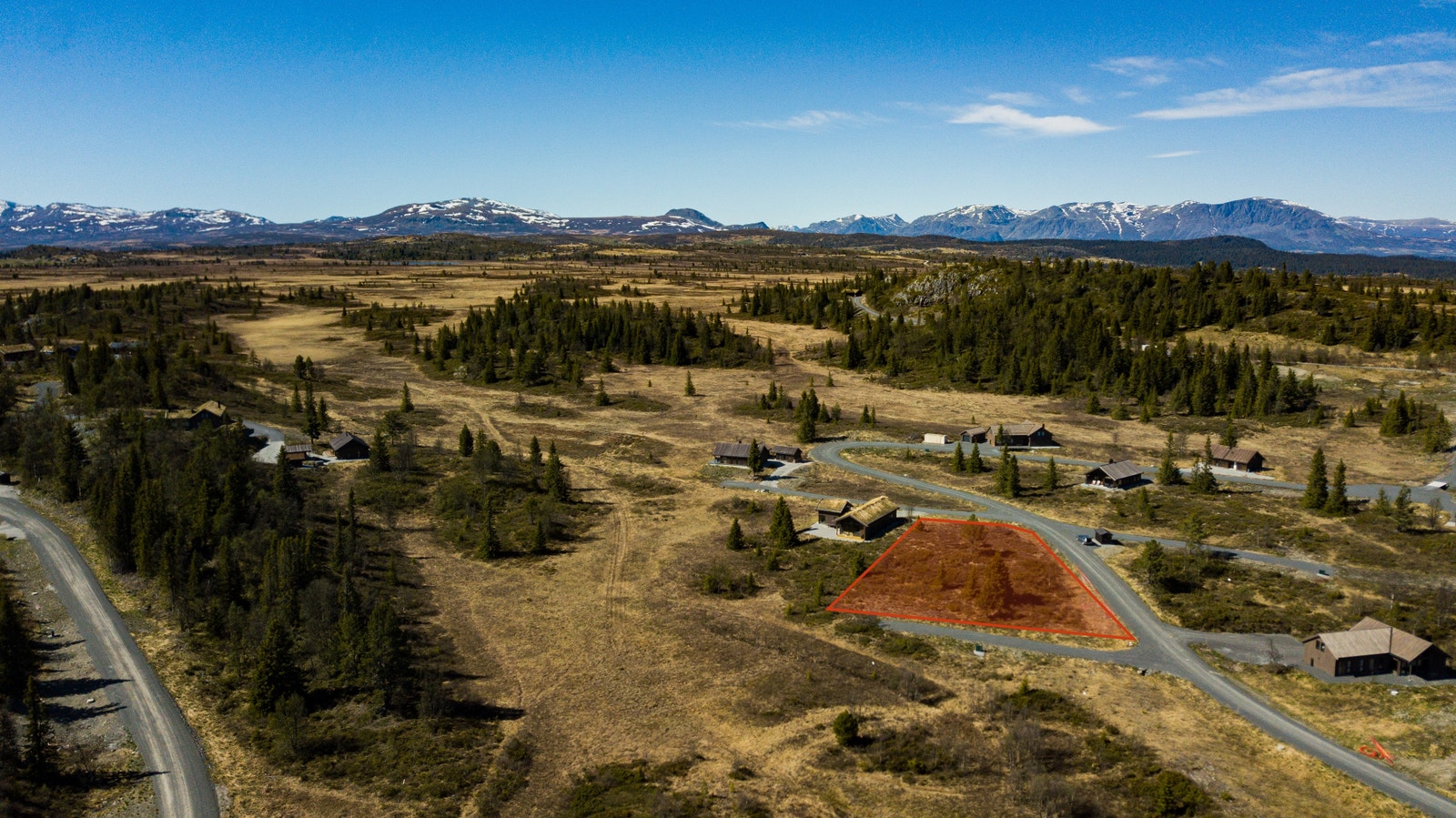 Ubebygd tomt i flott hytteområde på Torpoåsen i Ål kommune Galleribilde