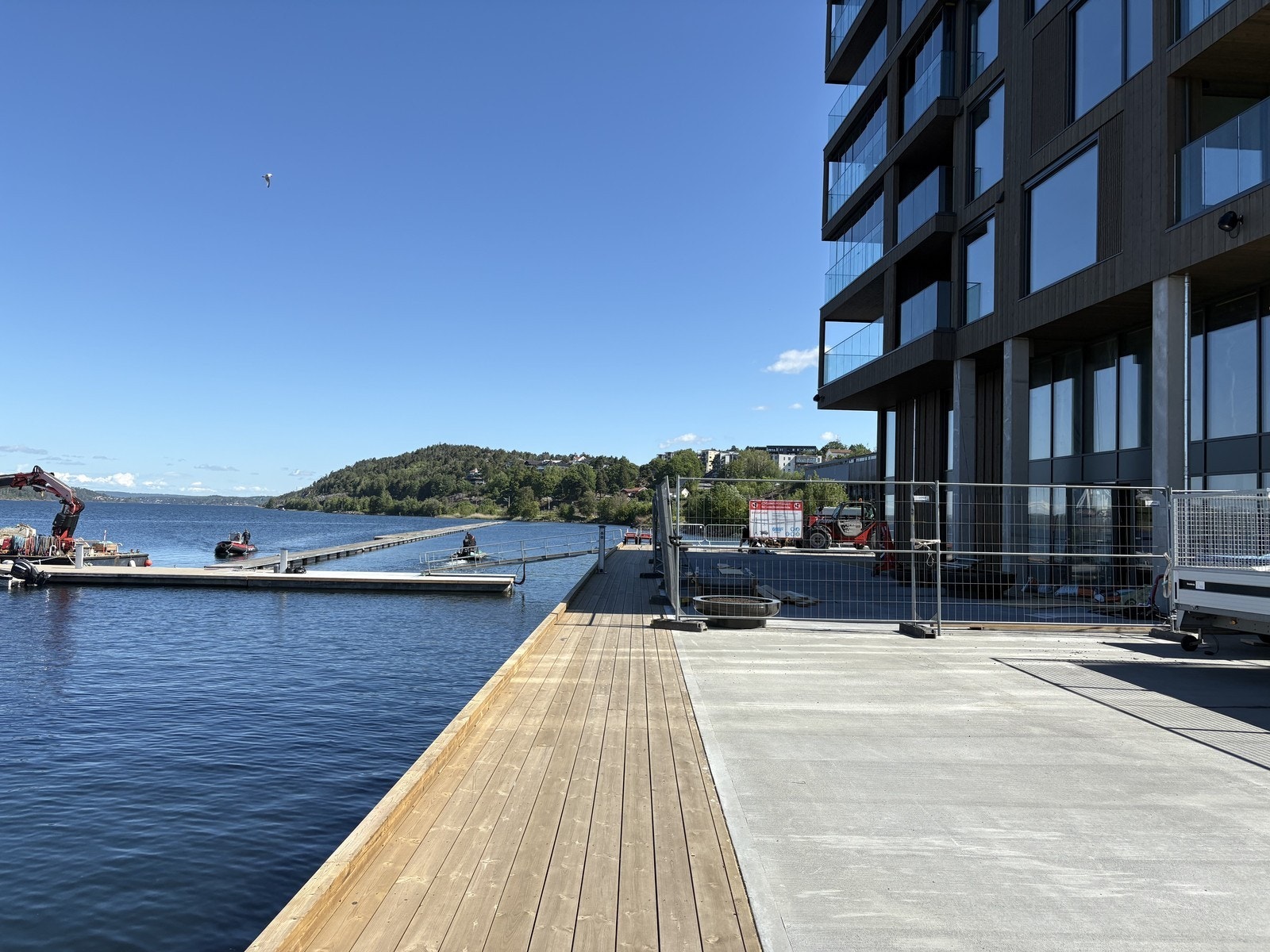 Bygget ligger helt på enden av de nye byggene Galleribilde