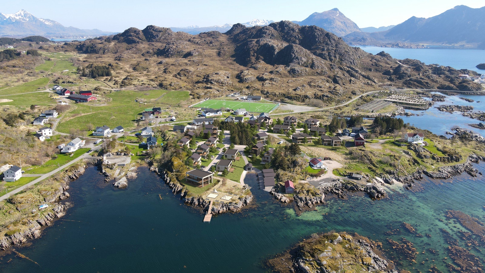 Et rolig boligfelt med nærhet til hav, fjell og aktiviteter Galleribilde