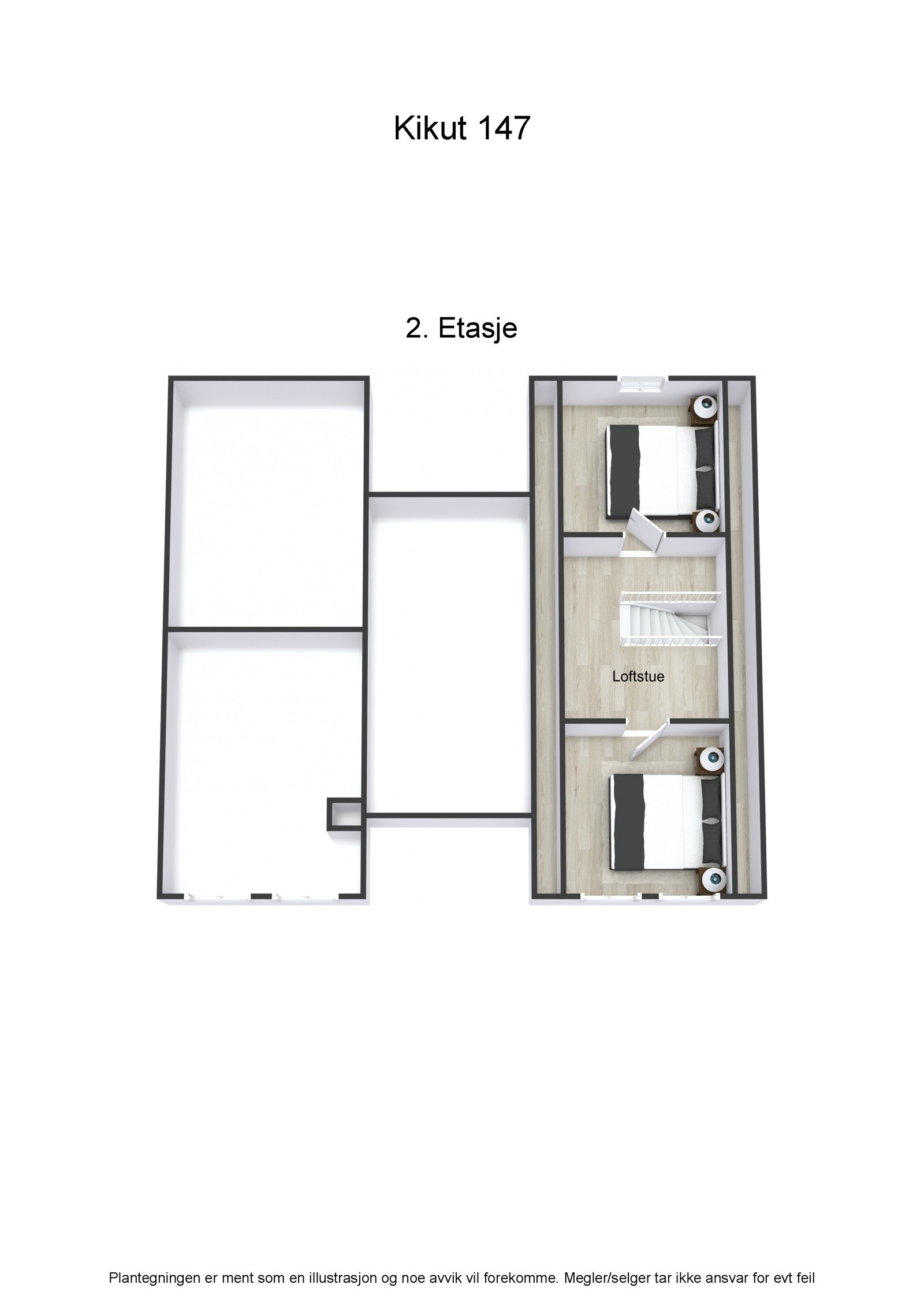 Plantegning 2. etasje Galleribilde