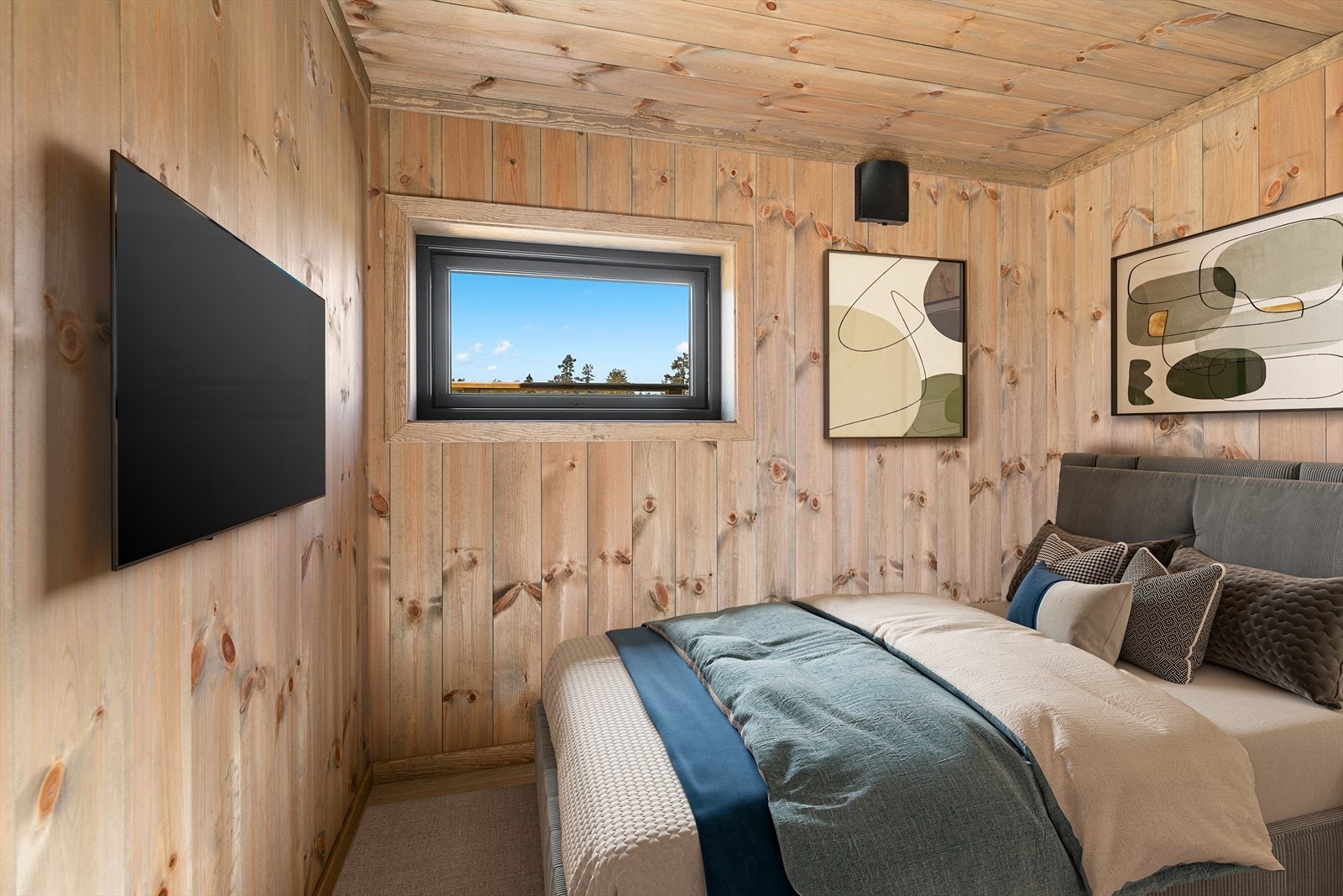 Eksempel på soverom. Bilde fra en ferdigstilt bolig i prosjektet med en annen leveranse. Avvik vil forekomme. Galleribilde