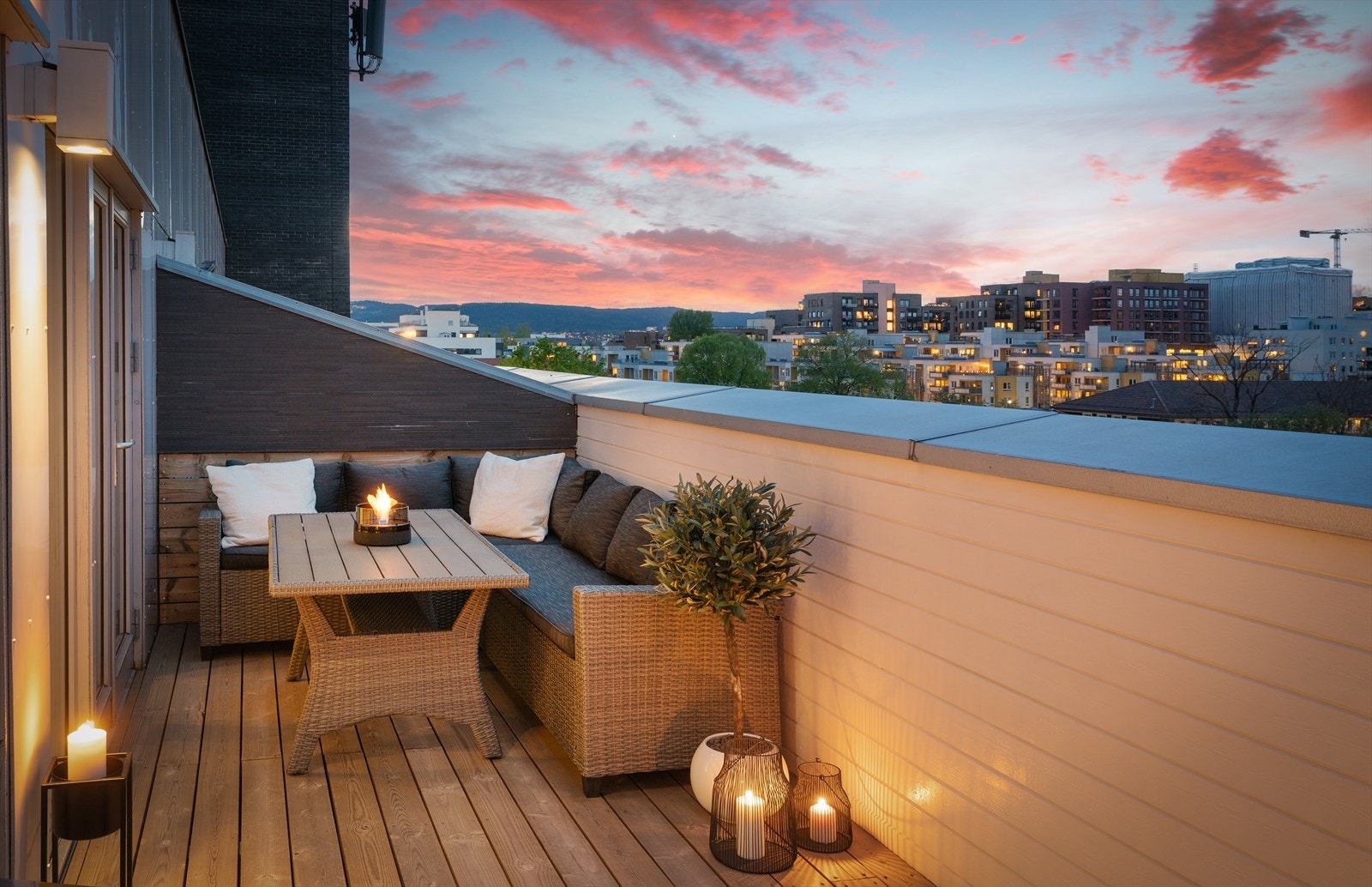 Fra takterrassen har man et fantastisk utsyn! Galleribilde