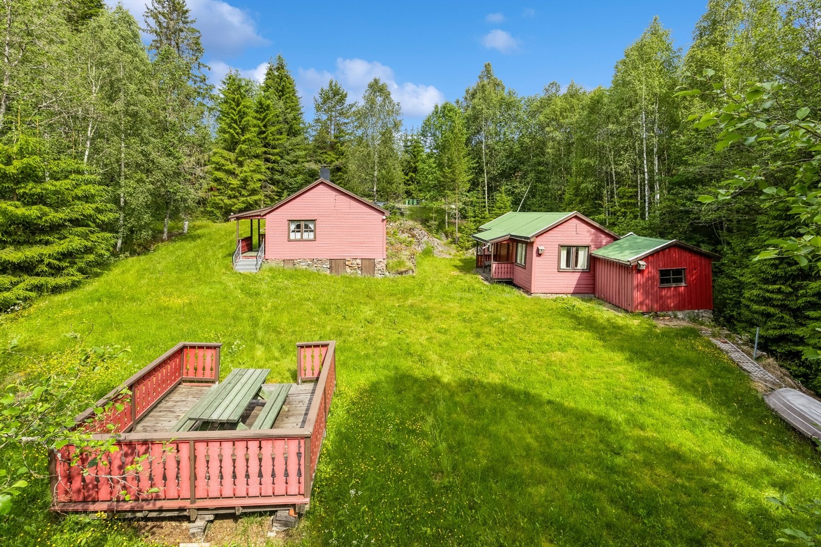 Koselig uteplass med utsikt til Dryuten Galleribilde