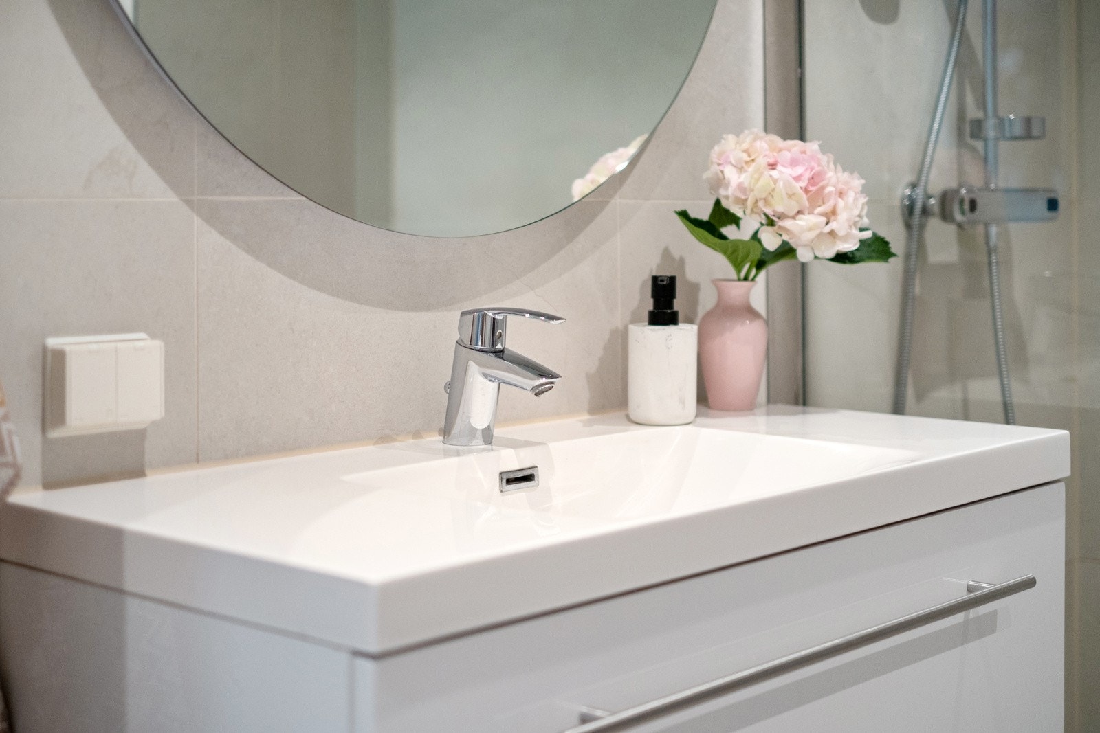 Badet har mekanisk ventilasjon. Galleribilde