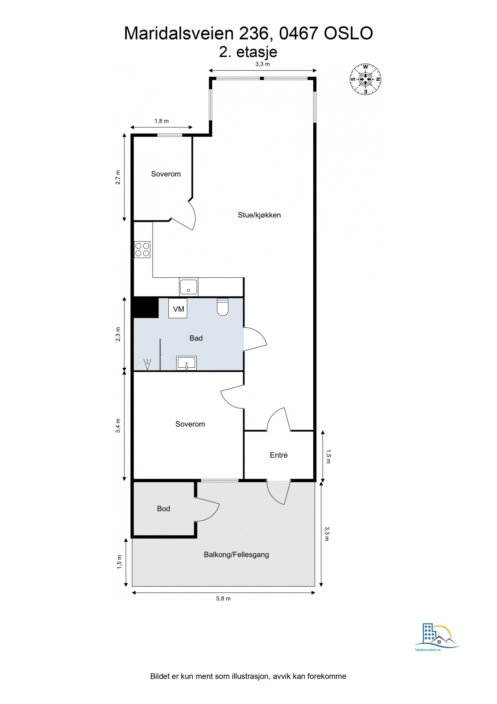 Plantegning Galleribilde