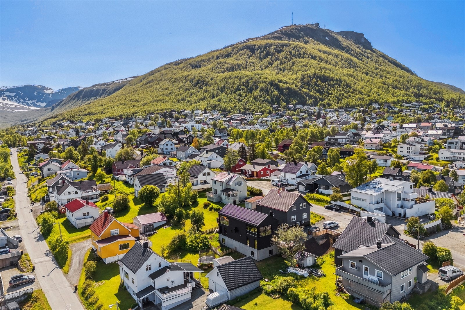Solrikt og barnevennlig området. Galleribilde