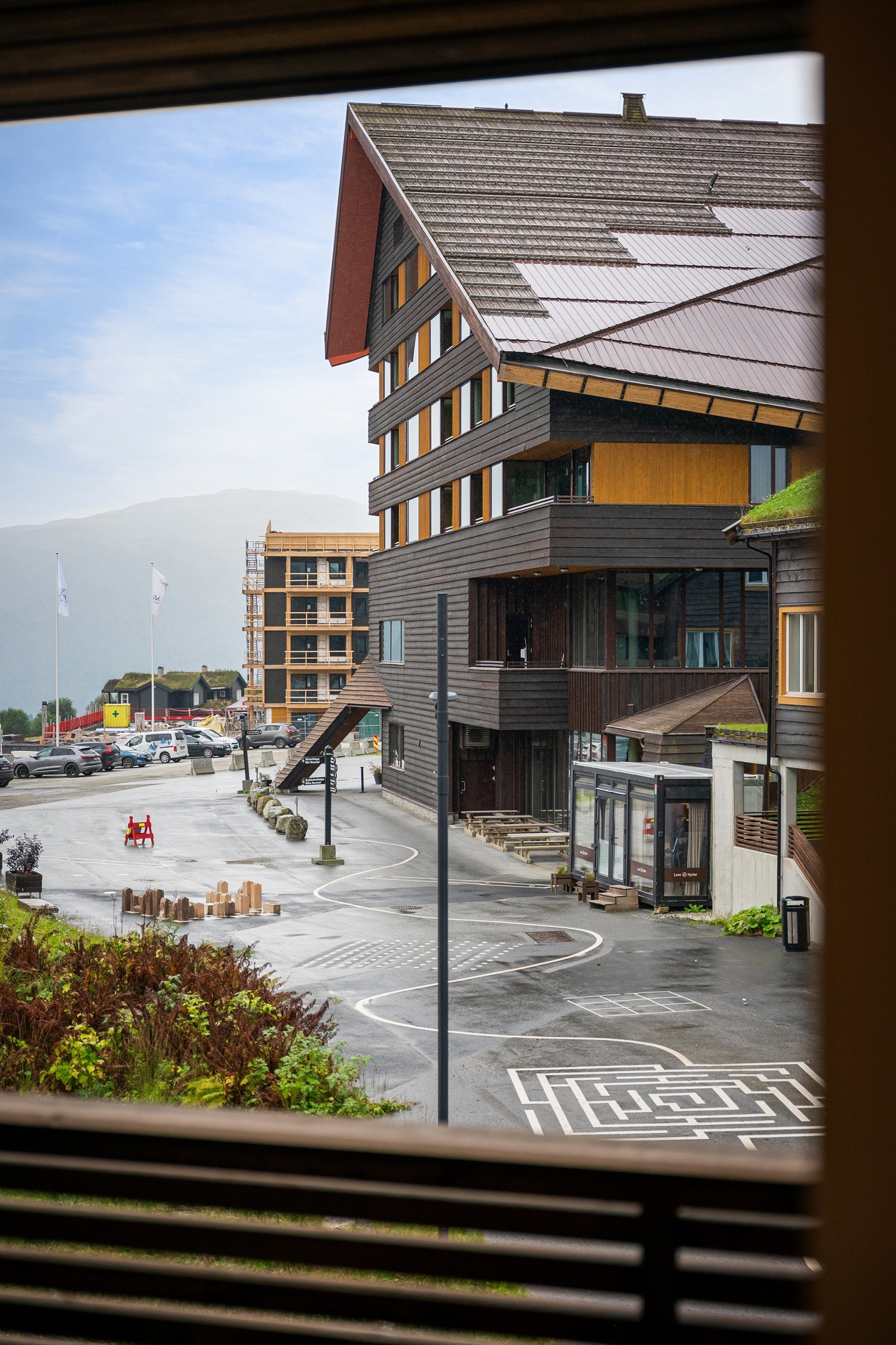 Utsikt mot hotellet. Galleribilde