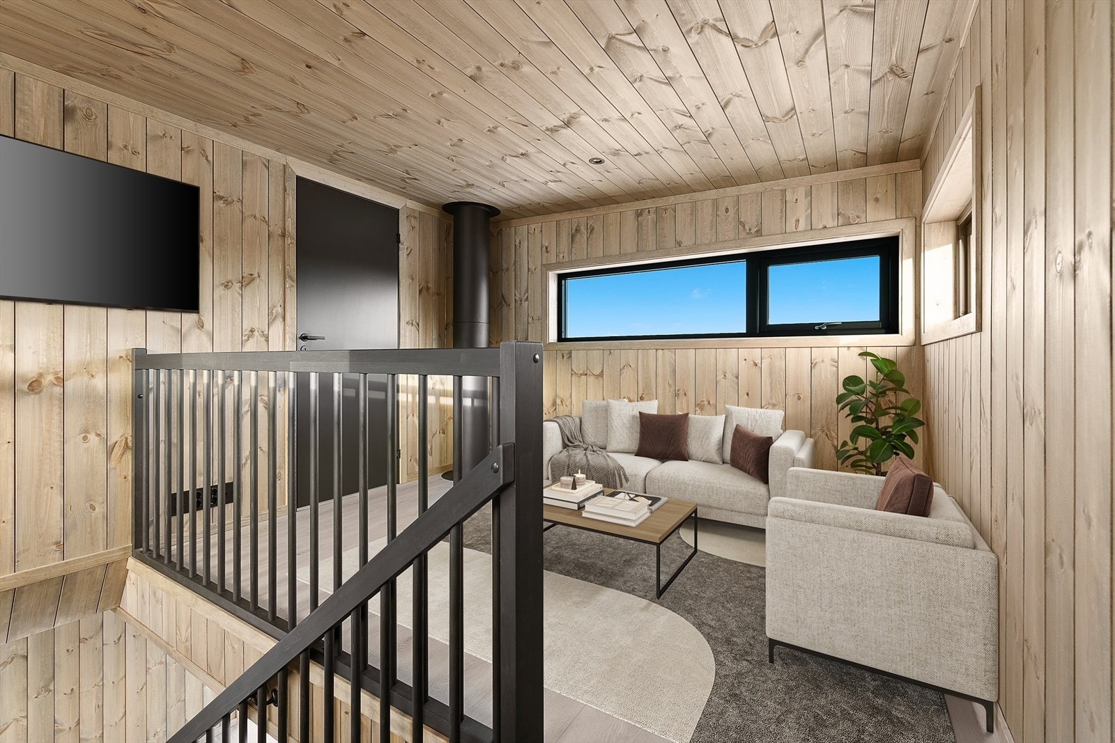 Eksempel på hems. Bilde fra en ferdigstilt bolig i prosjektet med en annen leveranse. Avvik vil forekomme. Galleribilde