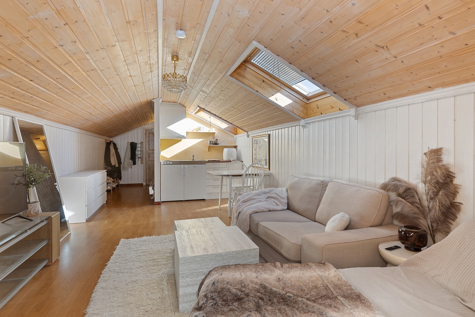 Innredet loft Galleribilde