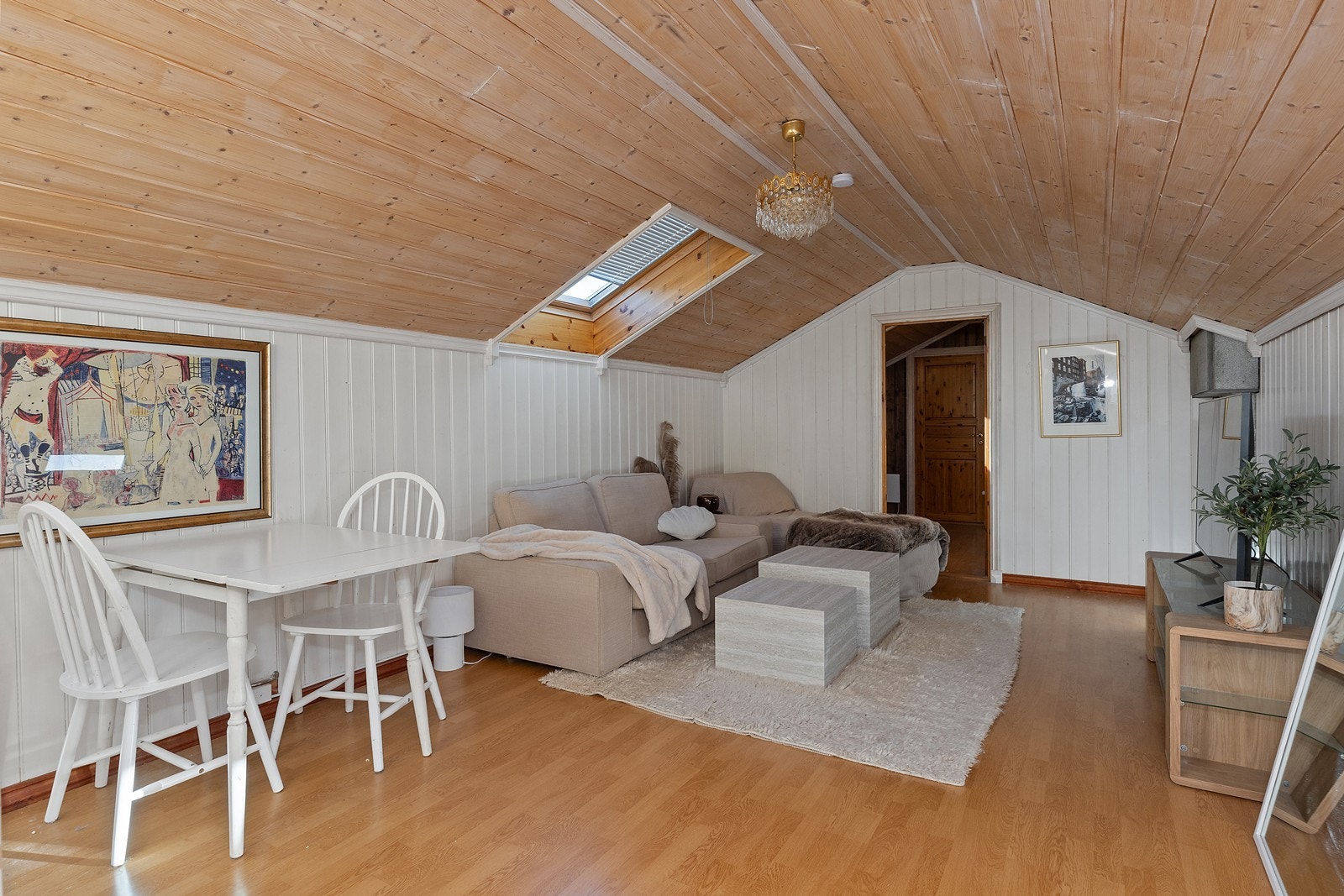 Innredet loft Galleribilde