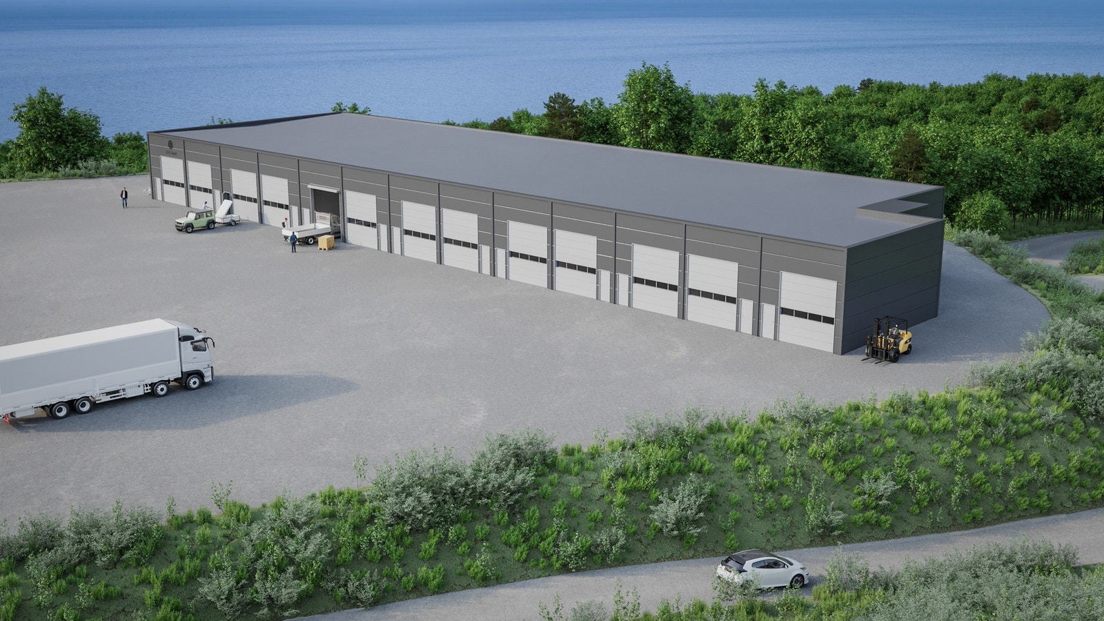 Illustrasjonsbilde - bygg 2 vil komme til venstre for bygg 1 Galleribilde