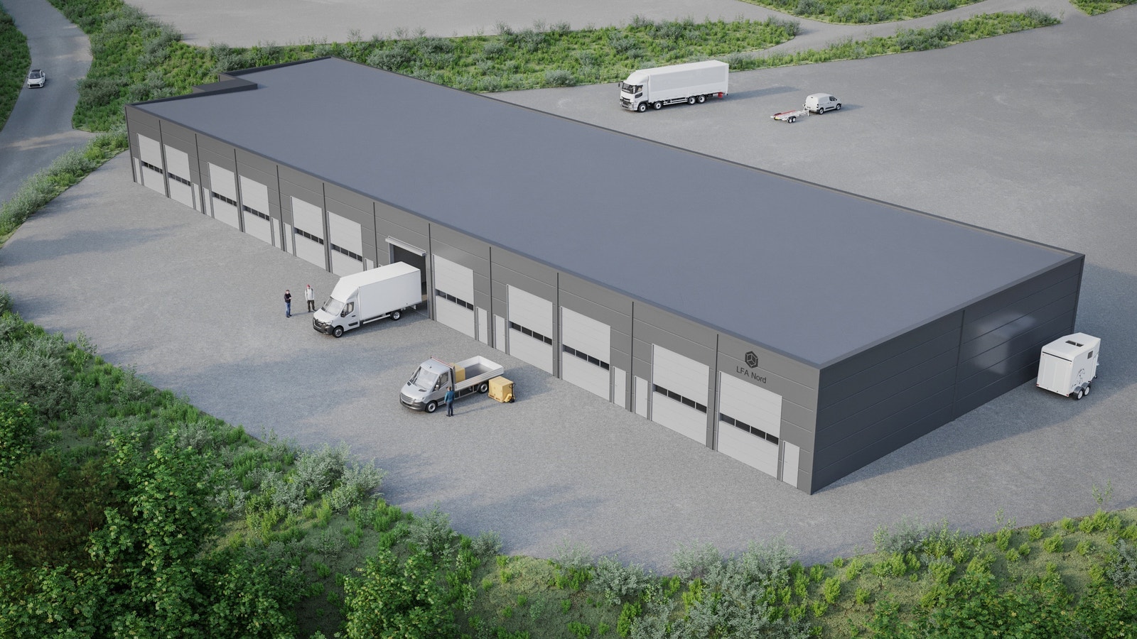 Illustrasjonsbilde - bygg 2 vil komme til høyre for bygg 1 Galleribilde