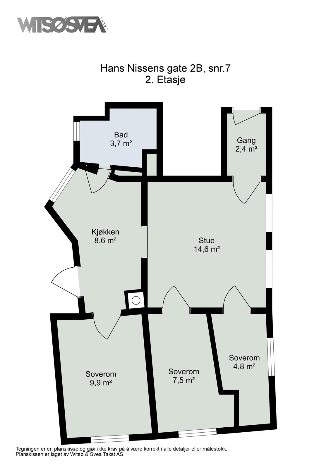 Plantegning over 2.etasje. Galleribilde