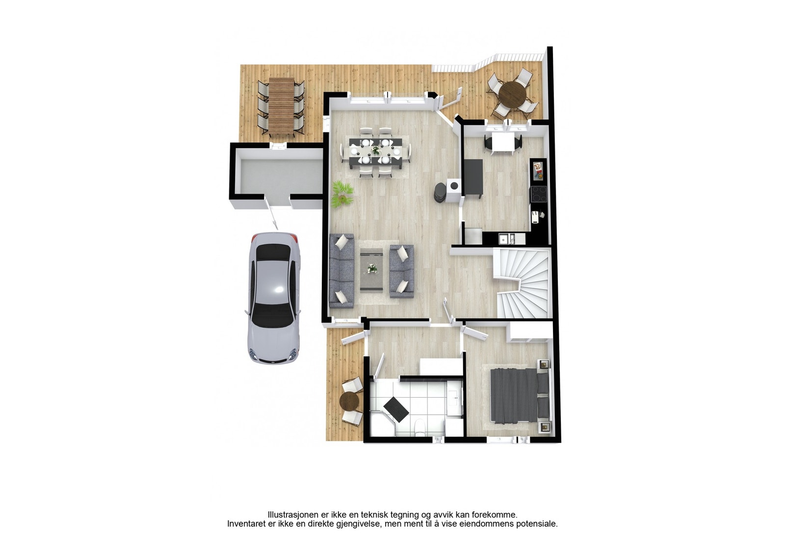 Plantegning 1. etasje. Galleribilde