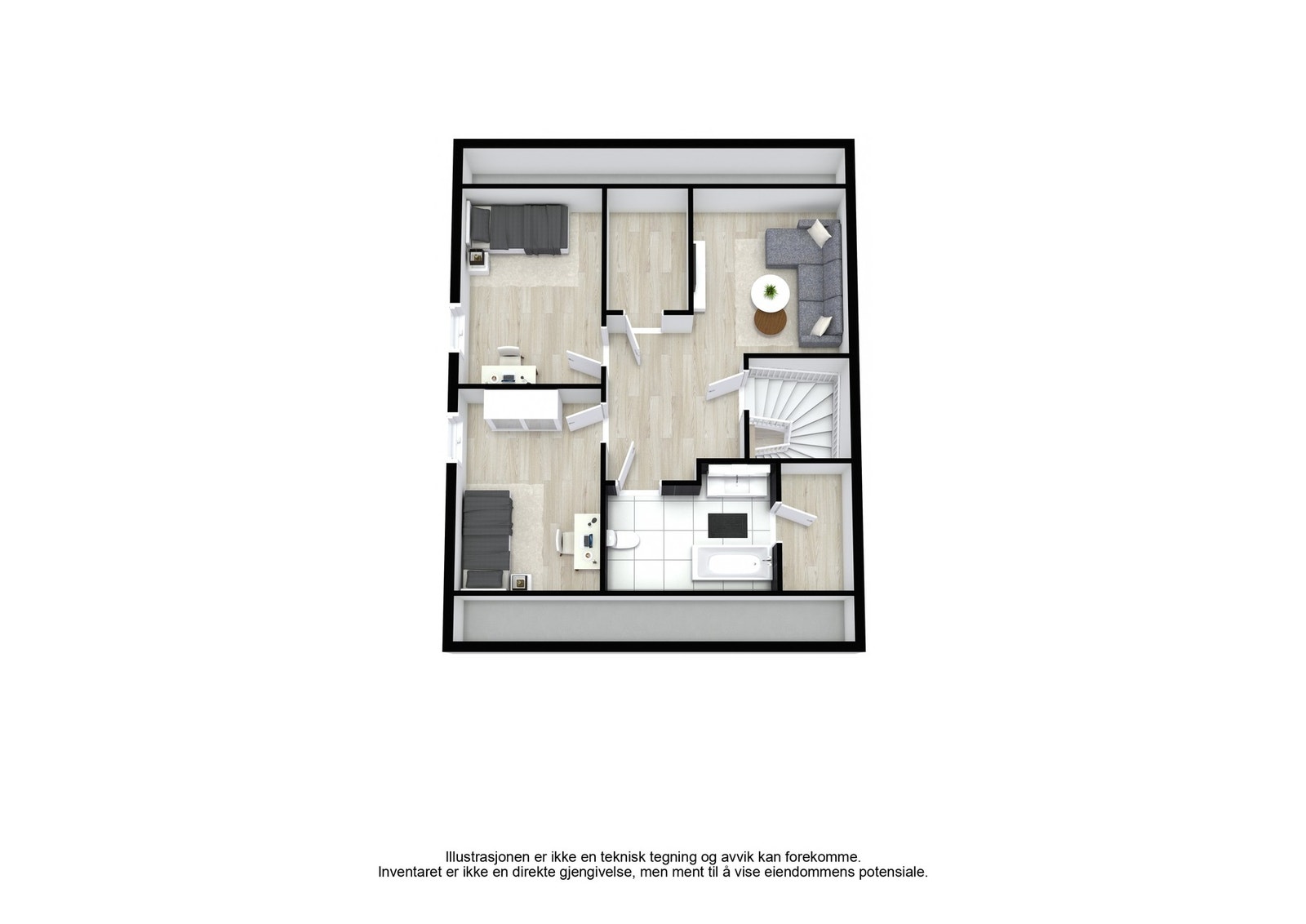 Plantegning 2. etasje. Galleribilde