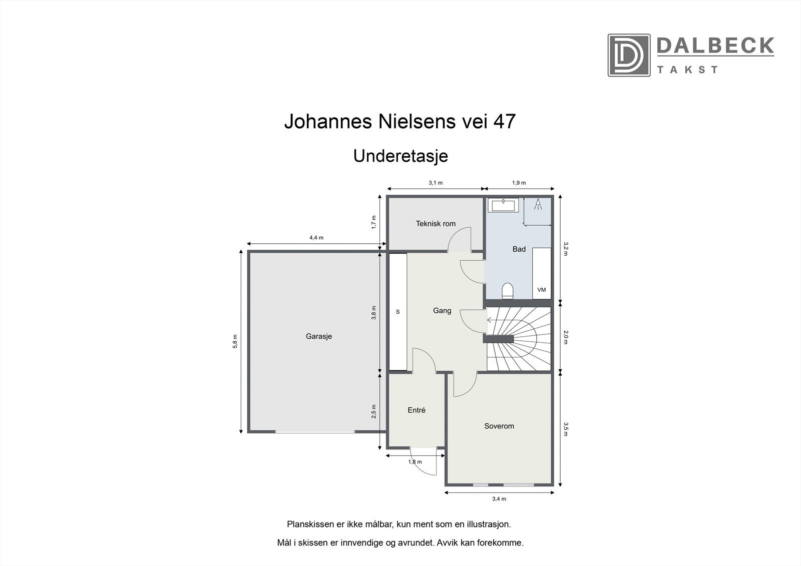 PLANTEGNING UNDERETASJE Galleribilde