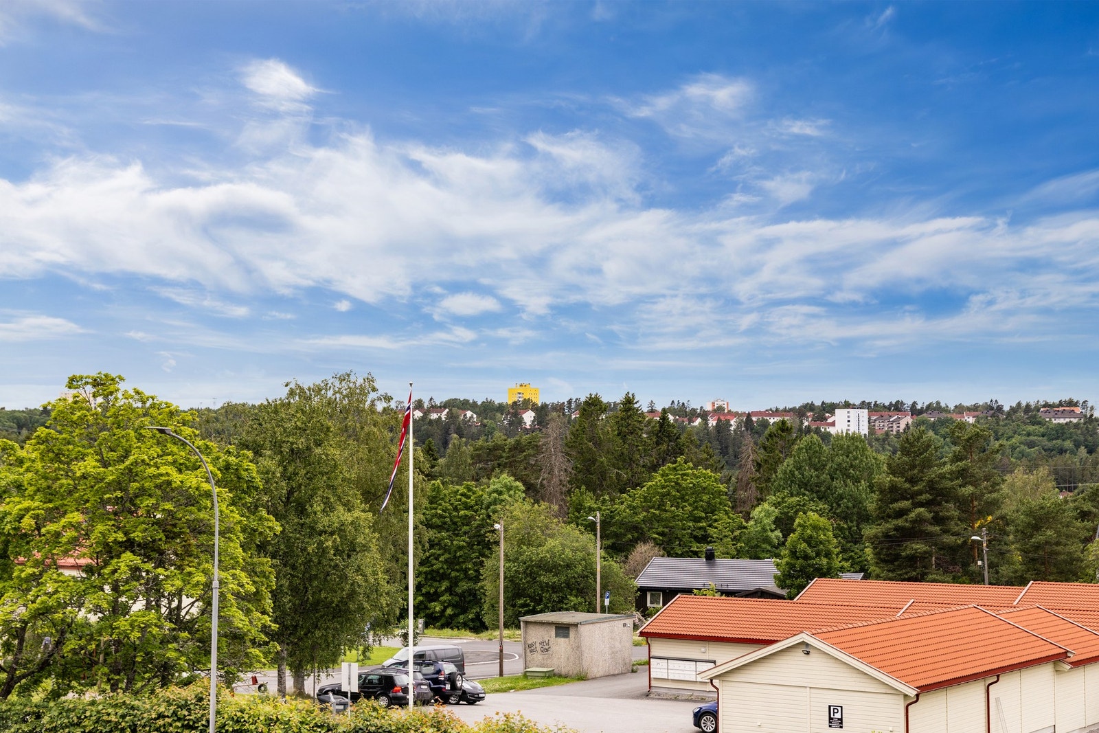 Utsikt fra balkongen. Galleribilde