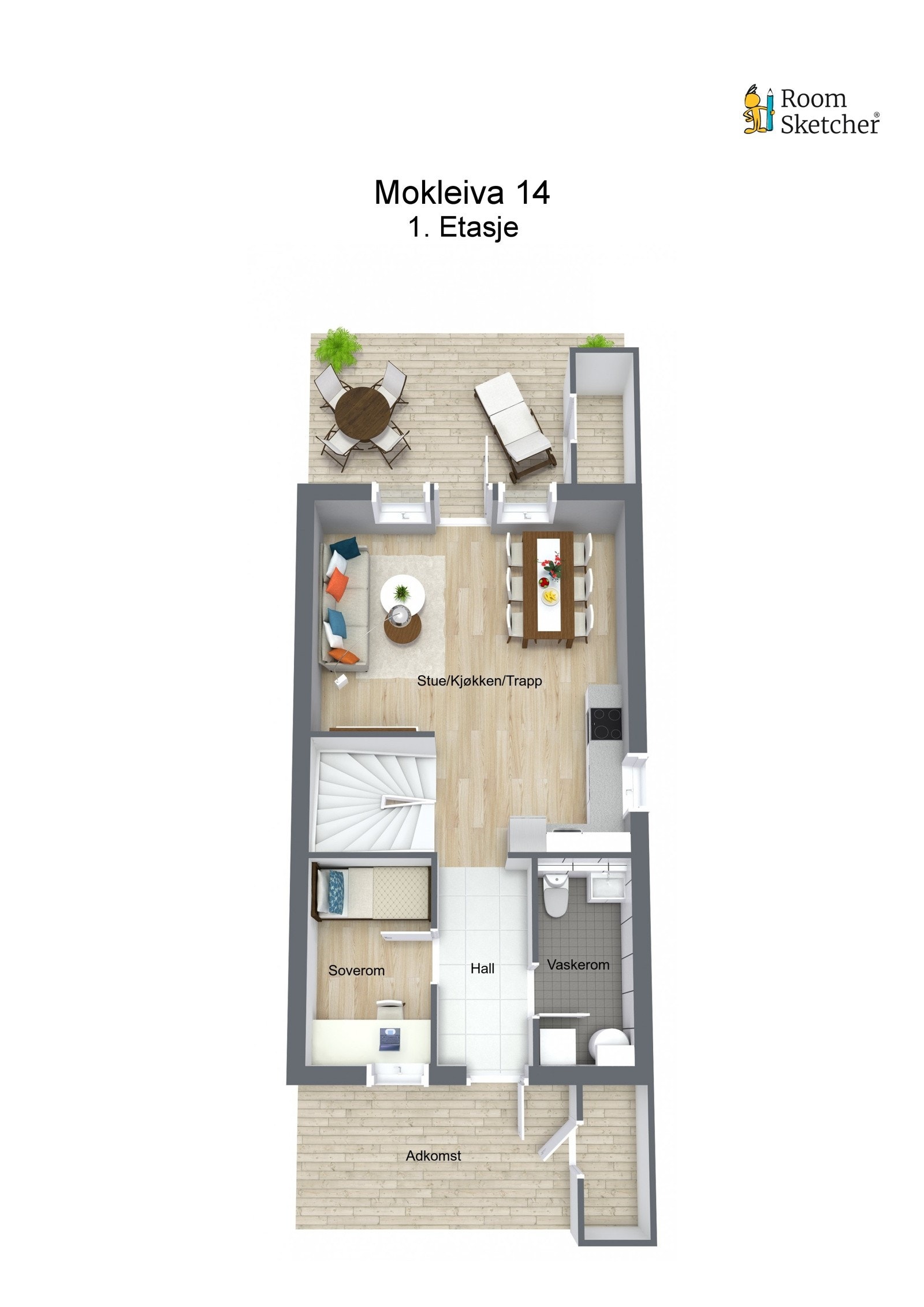 Plantegning 1. etasje. Galleribilde