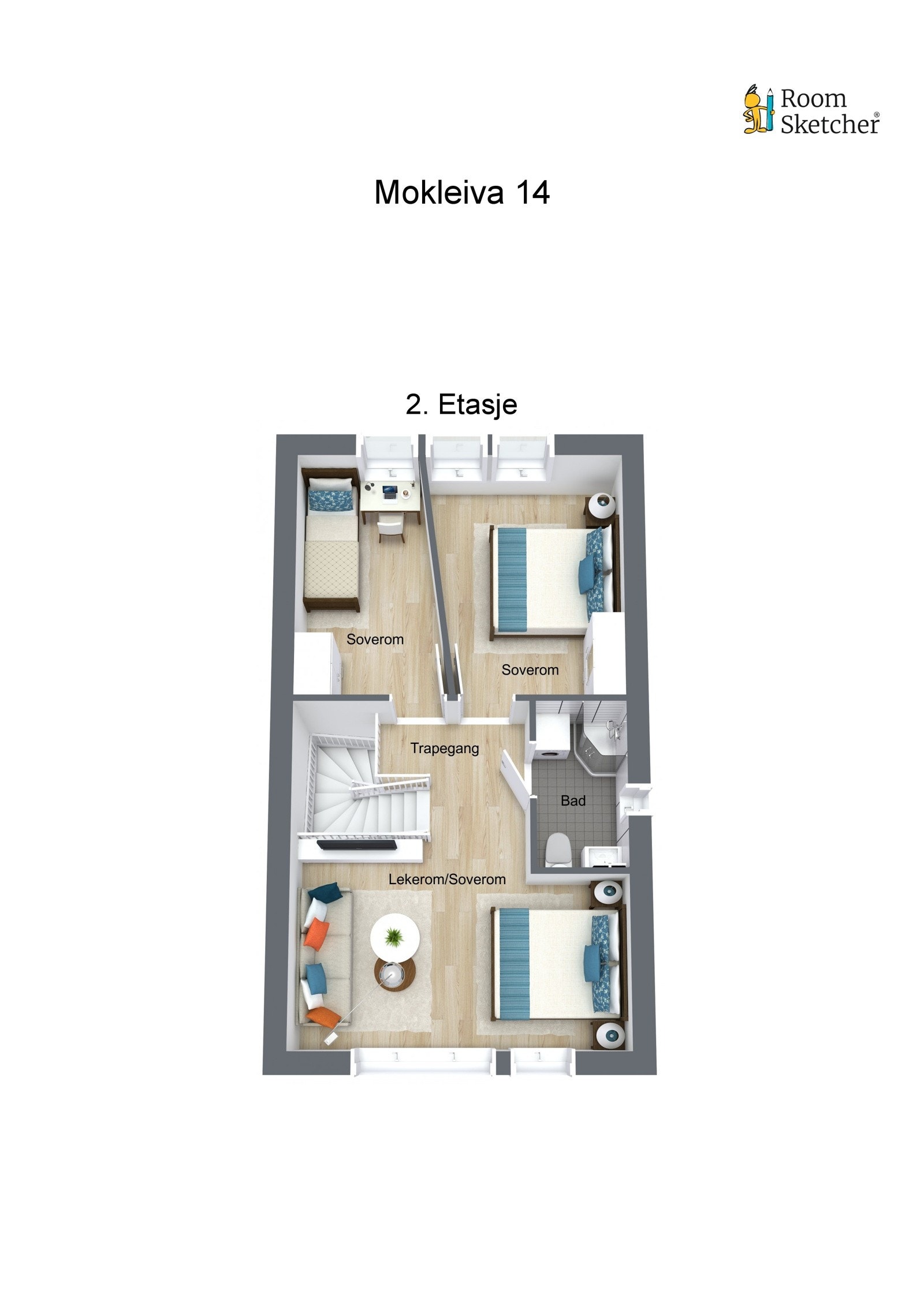 Plantegning 2. etasje. Galleribilde