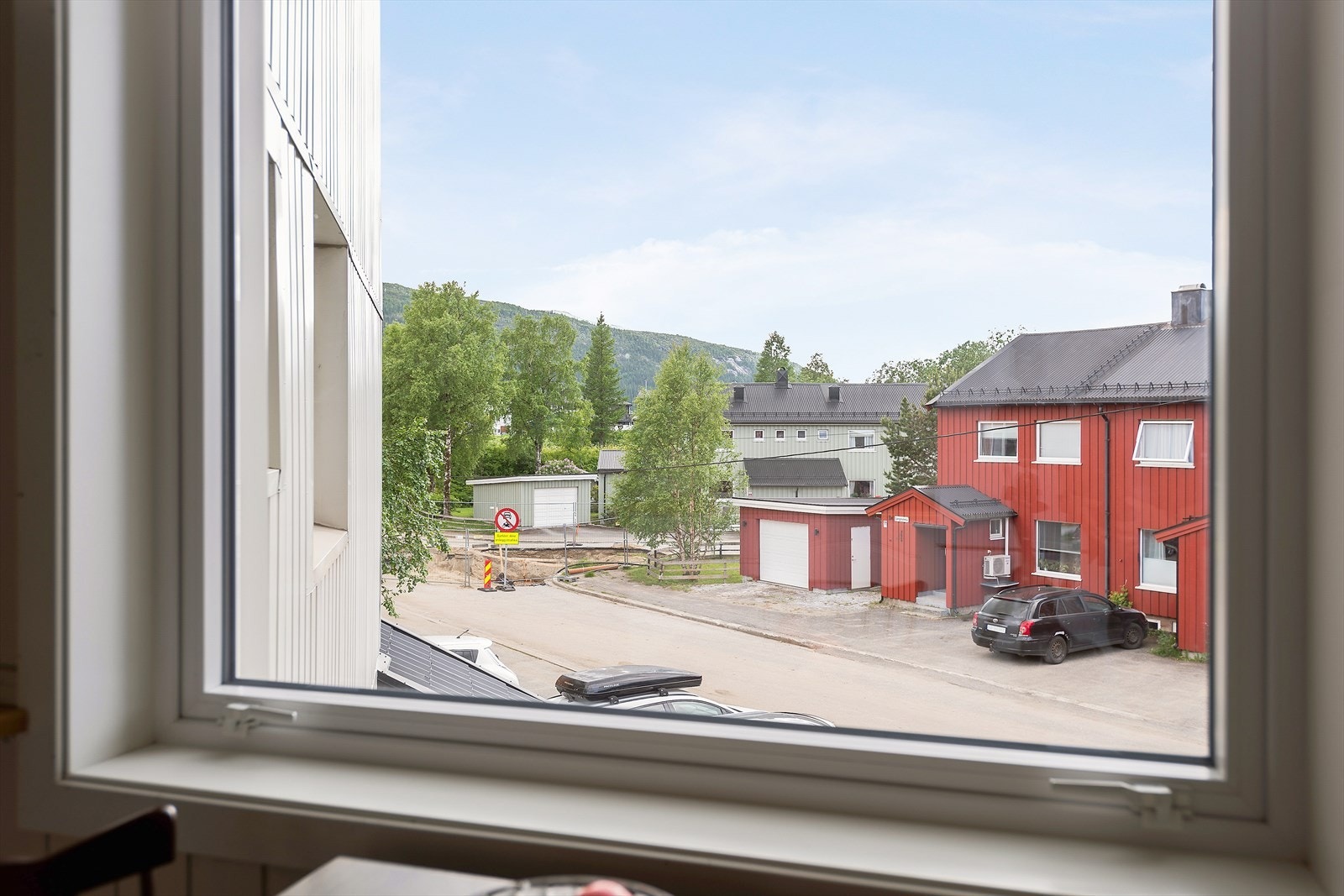 Utsikt fra kjøkkenvinduet. Galleribilde