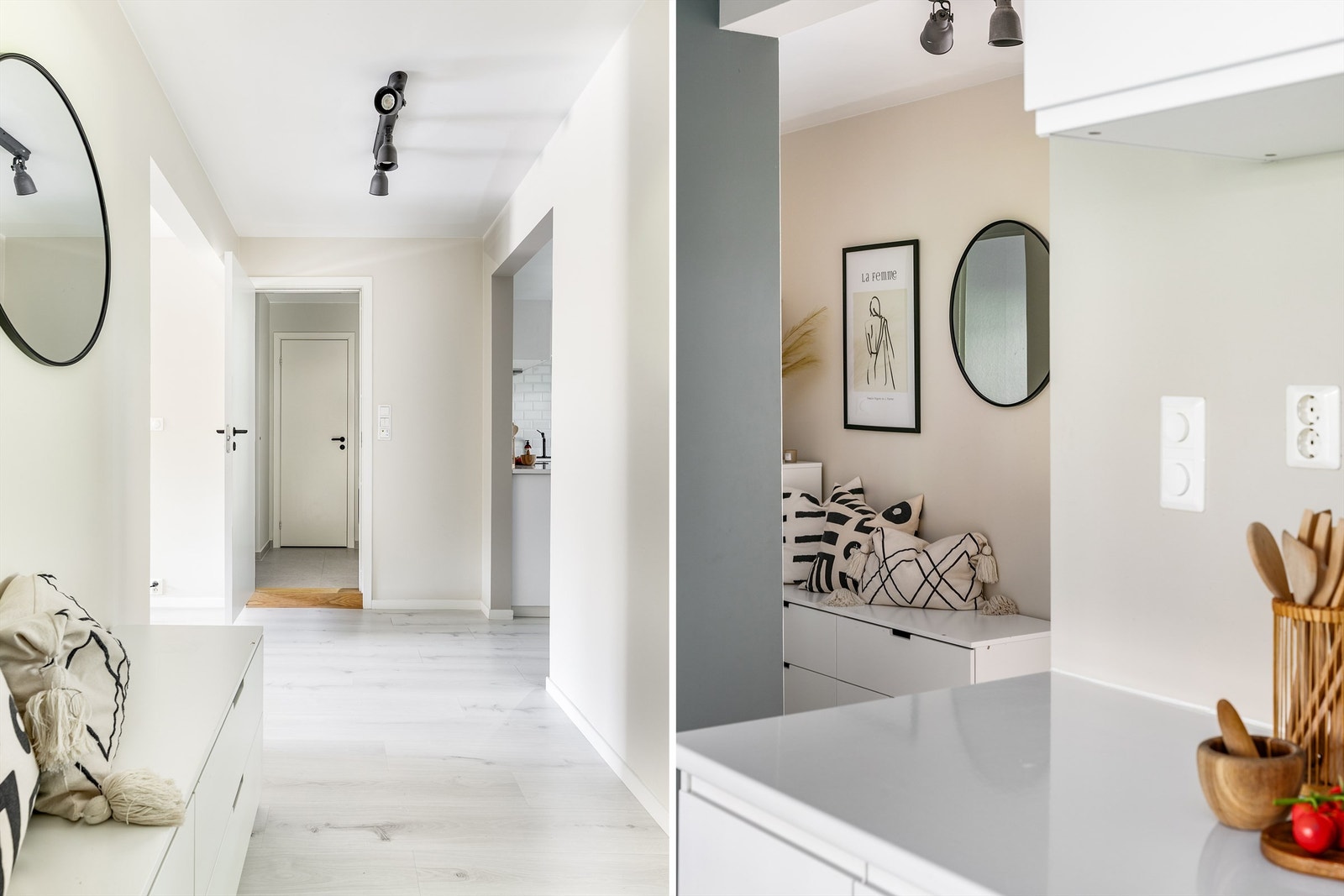 Badet er lett tilgjengelig - midt mellom stuen og kjøkkenet. Galleribilde