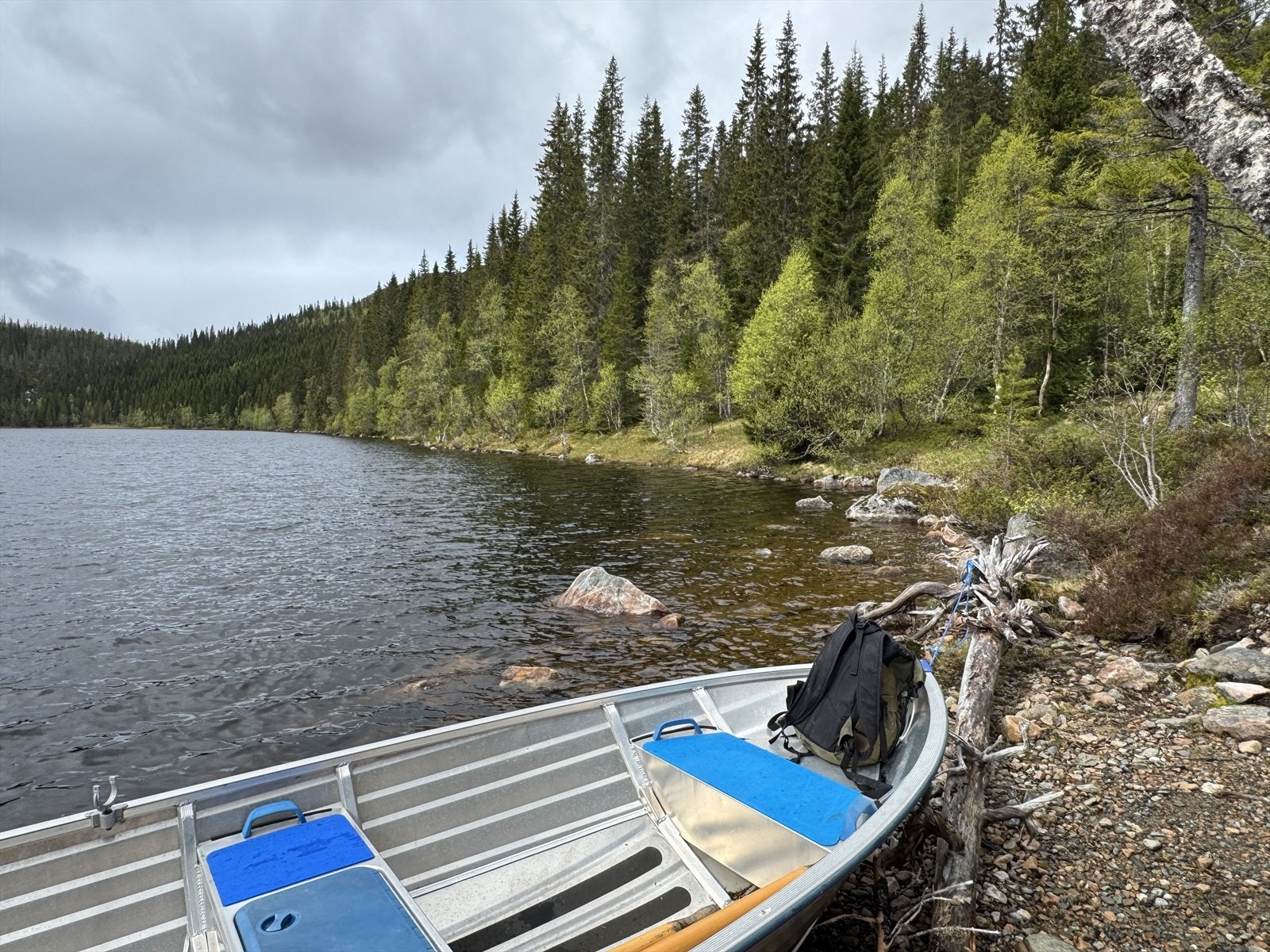 Båtplass nedenfor hytta Galleribilde