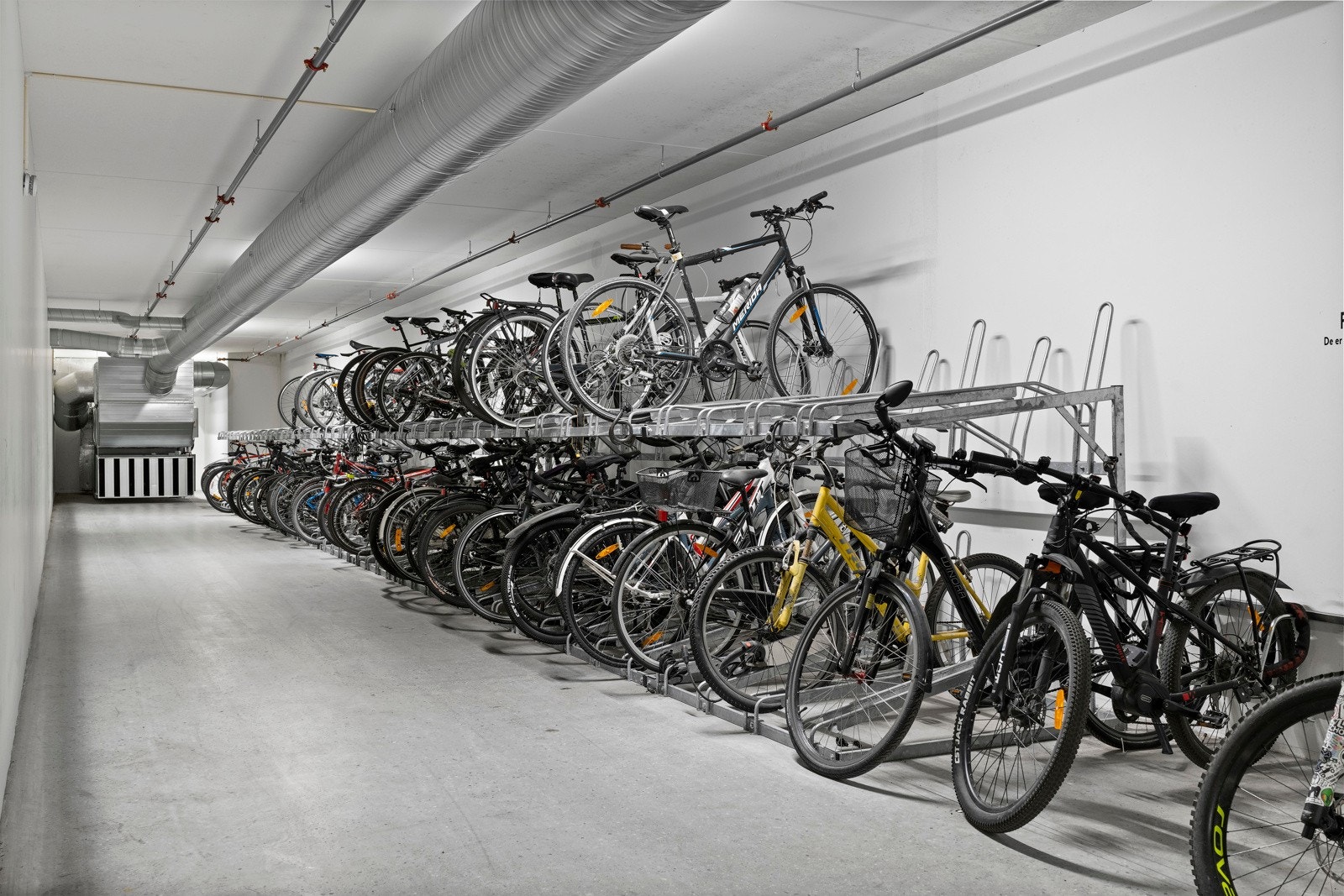 Sykkelparkering. Galleribilde