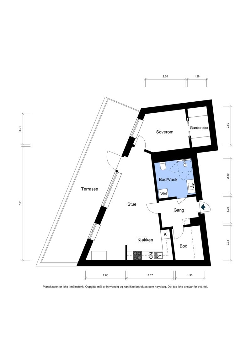 Plantegning 5. etasje Galleribilde