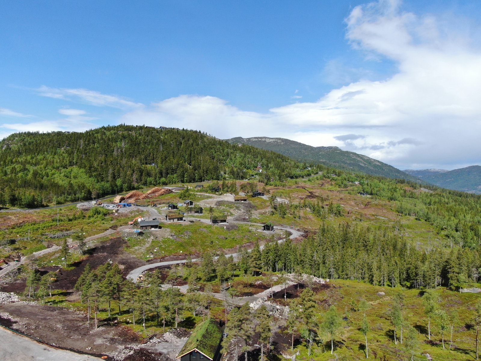 Hyttefeltet har fine avsatser som sikrer god uforstyrret utsikt. Galleribilde