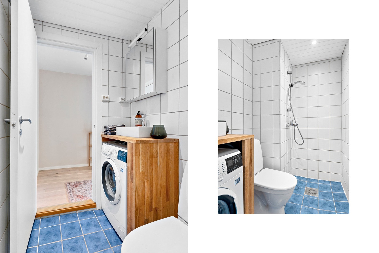 Bad er pusset opp i 2025 med nytt toalett, innredning, downlights og satt inn vaskemaskin. Varme i gulv Galleribilde