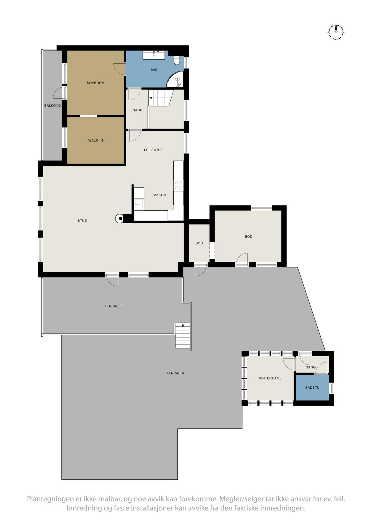 Planskisse - Hovedplan. Galleribilde