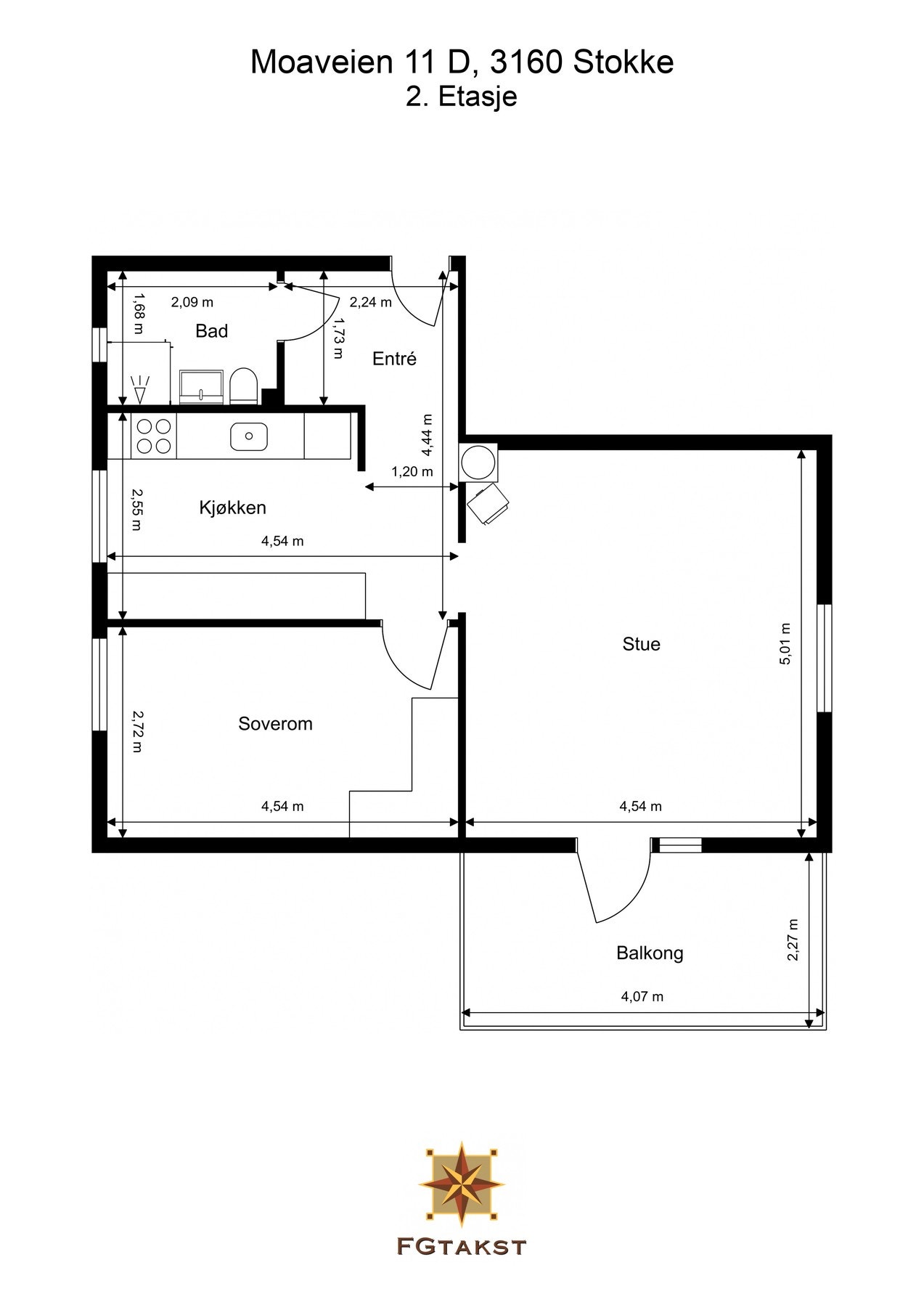 Plantegning 2.etasje Galleribilde