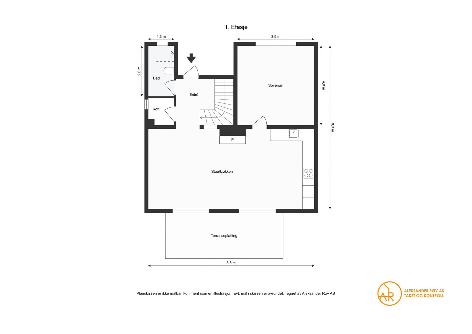 Plantegning 1. Etasje Galleribilde