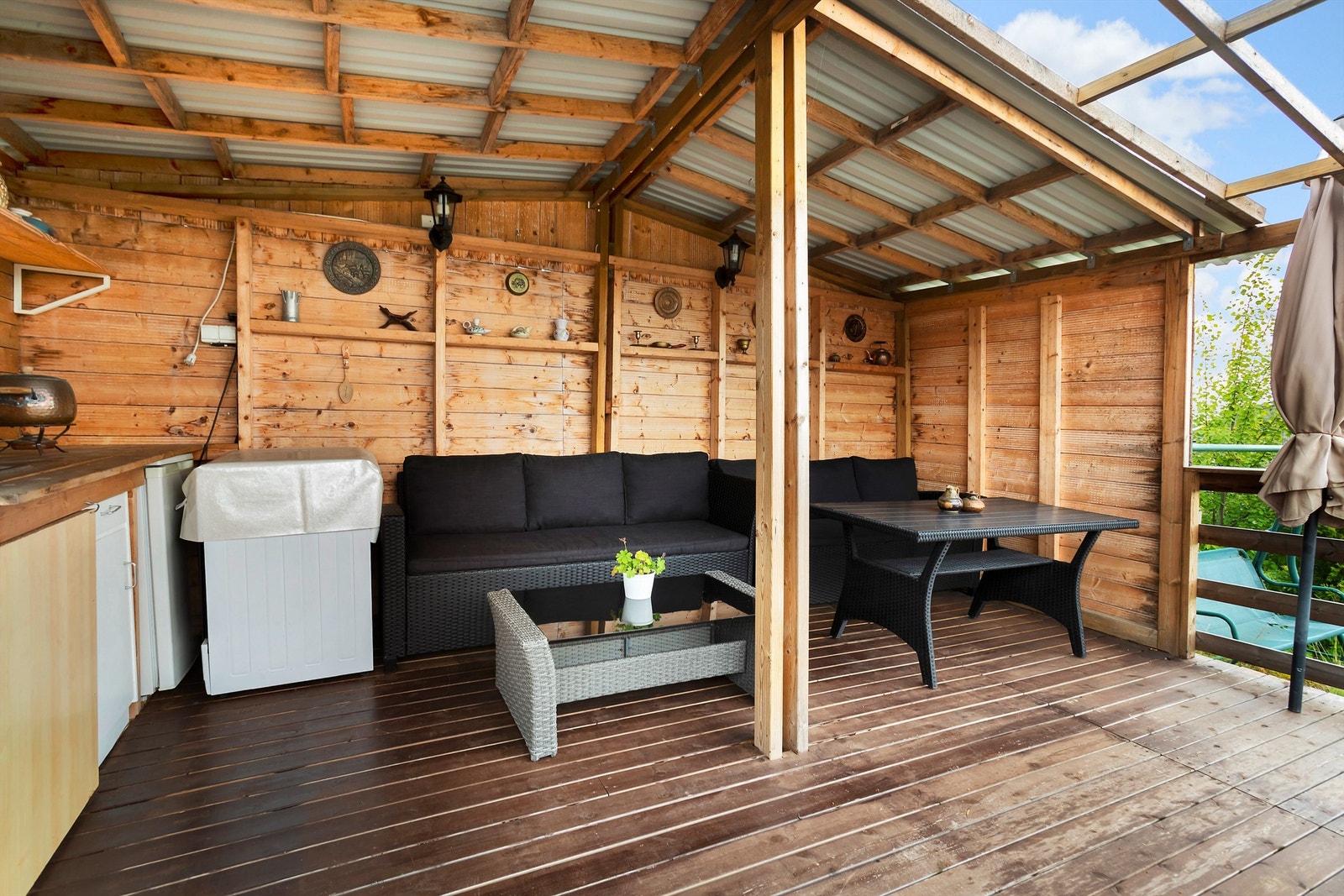 Overbygget terrasse Galleribilde