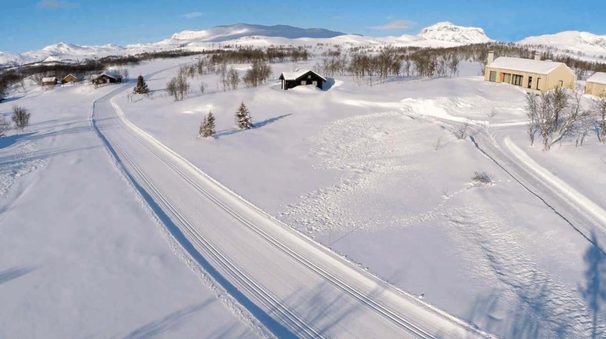 Milevis med skiløyper i fe vakreste fjellområder. Galleribilde