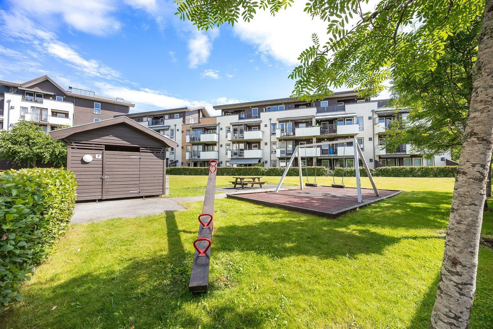 På fellesareal er det også opparbeidet med lekeplass. Galleribilde