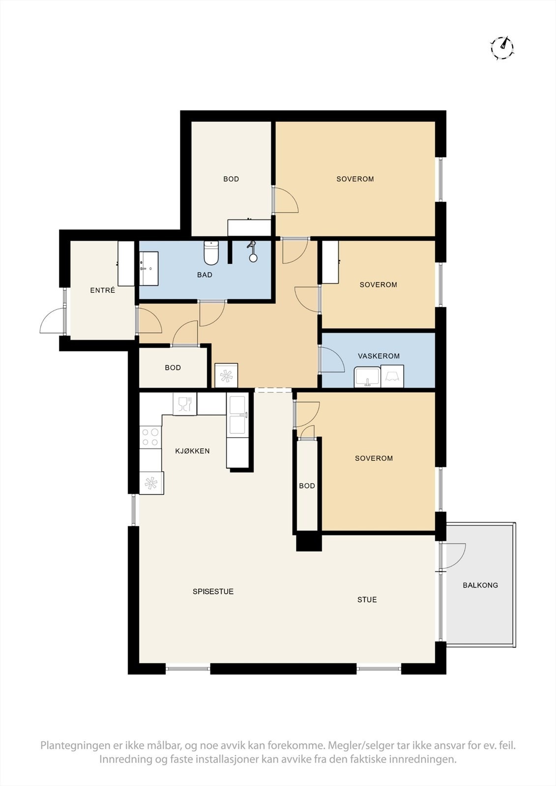 Plantegning leilighet 1.etg (L2) Galleribilde