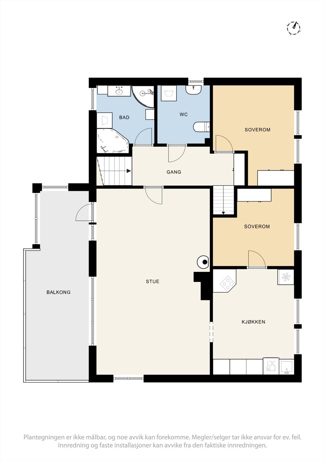 Plantegning andre etasje (L1) Galleribilde