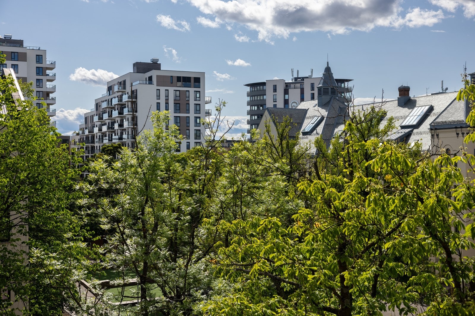 Hyggelig utsikt fra balkongen. Galleribilde