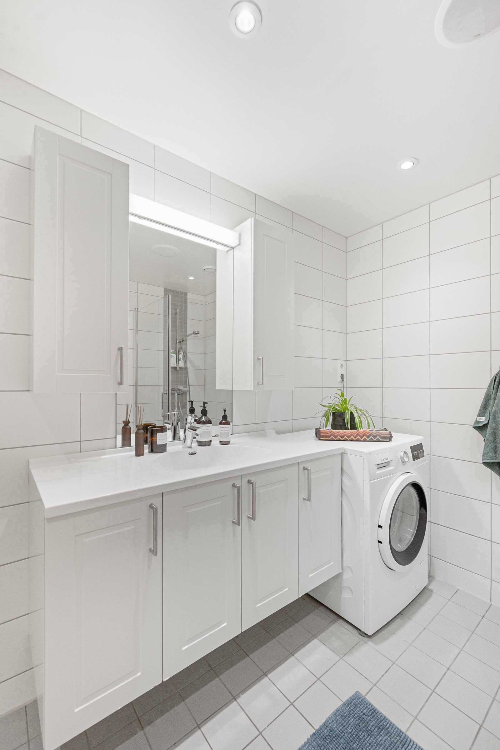 Oppvarming via gulvvarme. Galleribilde